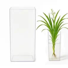 Vaso Decorativo Transparente 1 até 4 Unid Acrílico para Plantas e Flores 30cm