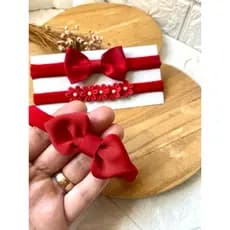 kit 3 Faixinhas bebê com laço e flores/ tiara bebê confortável/ faixinhas bebe Rn