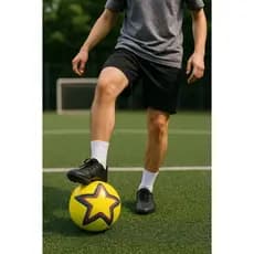 Bola Futebol e Bomba Campo Couro Tamanho 5 Society Sintético Profissional Jogo Treino Esporte