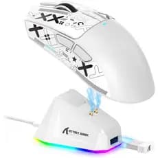 ATTACK SHARK X11 Mouse sem fio leve  RGB conexão tri 2.4G/USB-C/BT22K DPI sensor PAW3311 5 botões
