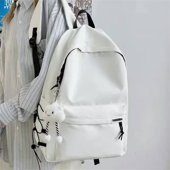 Nylon Grande Capacidade Leve Estudante Escola Bolsa Mochila de Viagem de Lazer