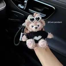 Chaveiro de carro bolsa pingente boneca pingente