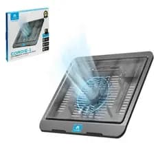 Suporte Notebook Cooler Gamer Led Ergonômico Base Refrigeração Ventilador Silencioso Usb Preto