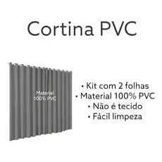 Cortina Blackout 100 % Corta Luz 280×180 cm 🏠✨ – Preto/Bege + Película Cinza