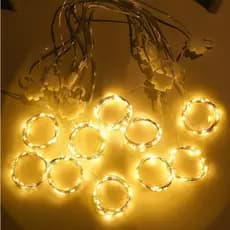 Cortina 480 Leds fio de fada 4x3 Metros Festa Casamento Eventos Natal Branco Amarelo