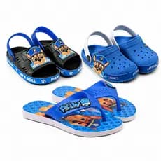 Kit 3 Em 1 Sandália Infantil - Babuche Casual - Chinelo Menino Kids Patrulha Marca Nexa