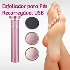 Lixador Esfoliador Portátil para Pés Raspador Ralador Pé Removedor Calos Calcanhar Recarregável USB
