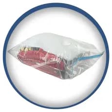 Saco Organizador a Vácuo Tamanho EP P M G GG Compactador ou Bomba para Saco a Vácuo Roupas de Cama
