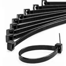 Abraçadeira de Nylon Preta 50 ou 100 unidades 3.6mm 4.8mm 7.6mm 20, 25, 30, 40cm