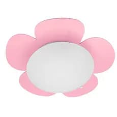 Luminária Plafon Infantil  Rosa Quarto Bebê Menina (o) Teto flor rosa