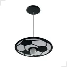 Luminária Pendente Bola Futebol Quarto Menino Menina Infantil Criança Teto