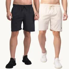 Kit 2 Shorts Elastic Masculino Academia Tactel Leve Toque Fresco