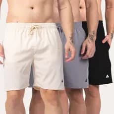 KIT 3 Bermudas Masculinas Esporte Treino Corrida Alta Qualidade Melhor Preço Envio Rápido