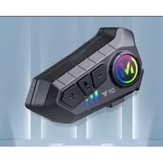 Fone de Ouvido moto Capacete Chamadas Mãos Livres Motocicleta Sem Fio Bluetooth 5.3 IPX6 á prova de água Mic soft+hard
