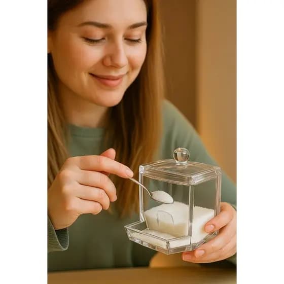Dispenser Porta Cotonete Acrílico Transparente com Tampa Organizador para Banheiro imperdível
