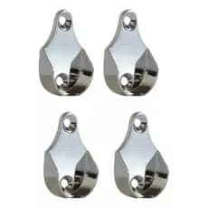 4 Peças - Suporte Lateral Para Guarda Roupa Tubo Cabideiro Redondo FB