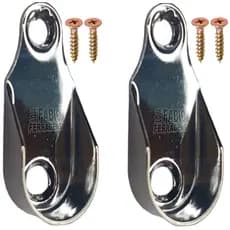 2 Un - Suporte Lateral Para Guarda Roupa Tubo Cabideiro Oval Oblongo - Fabrica de Sonhos