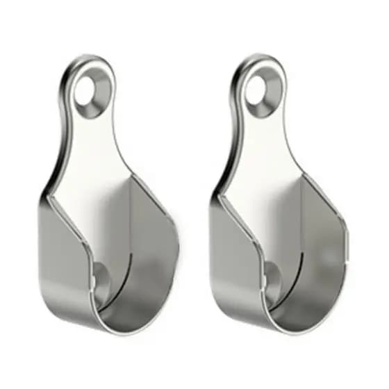 4 Peças - Suporte Lateral Para Guarda Roupa Tubo Cabideiro Oval Oblongo FB