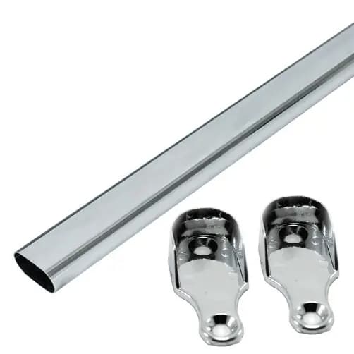 Tubo Cabideiro Oval Oblongo Para Guarda Roupa
