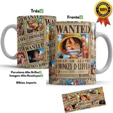 Caneca Monkey D Luffy  Gear 5  Anime Xicara Personalizada