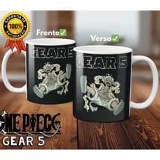 Caneca One Piece Luffy Gear 5 Anime Xicara Personalizada