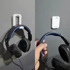 Suporte Invisível Gamer para Headset Fixação de Parede Sem Furo Organizador