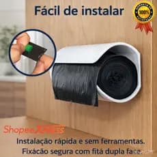 Suporte Porta Sacolas De Suporte Para Sacola Supermercado Dispenser Puxa Sacos De Lixo Para Casa Em Cozinha Banheiro