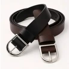 Kit 2 Cintos Feminino Finos Largura 2,0cm Fivelas Prata De Metal Moda Feminina Blogueira - Ana