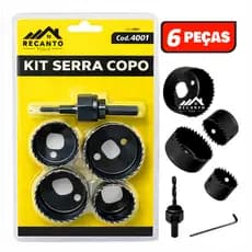 Jg Serra Copo Madeira Gesso Plástico Drywall 6 pçs
