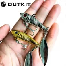 Vib Colher Isca 17g 21g Lantejoulas Girador De Pesca De Metal Vibração Duro No Gelo Jigging Japão Enfrentar Inverno