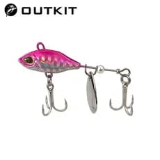 Tiro Longo Girando A Cauda VIB Vibração Isca Spinner Colher Iscas De Pesca Gabaritos Tractor Duro Enfrentar