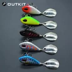 Metal Mini VIB Com Colher Fishing Lure 6g10g17g25g 2 Centímetros Equipamento De Pesca Pino Crankbait Vibração Sinking Isca Spinner