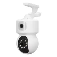 Câmera De Segurança Lente Dupla Interna Vigilância Biocular Wifi Câmera Dupla Com ou Sem Suporte 1 Câmera Fixa 1 Câmera Giratoria
