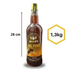 Mel Puro de Abelha Abeeiro - Floradas Selecionadas (Direto do Produtor) - garrafa 1,3kg