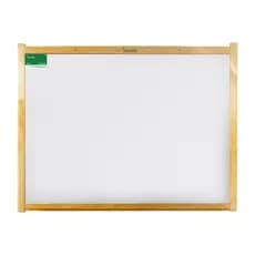 Quadro Branco Moldura De Madeira 70 cm x 50 cm SOUZA