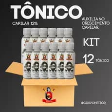 KIT 12 - Tônico Ultra, cabelo, barba e sobrancelha - HEITOR