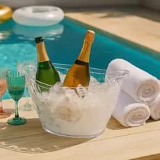 Champanheira Diamond Cristal com Alça 15 Litros