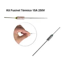 Fusível Térmico 250V - 15A 1, 2 ou 4 Unidades