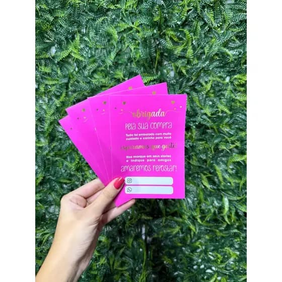 PANFLETO FLYER FOLHETO - ROSA - 100 UNIDADES PARA LOJAS Papel Offset 90g