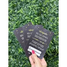 PANFLETO FLYER FOLHETO - PRETO - 100 UNIDADES PARA LOJAS Papel Offset 90g
