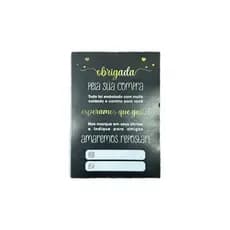 PANFLETO FLYER FOLHETO - PRETO - 100 UNIDADES PARA LOJAS Papel Offset 90g