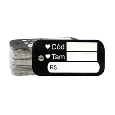 Mini Tag para roupas + Lacre de autenticidade/ segurança com 100 peças