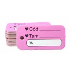 Mini Tag para roupas + Lacre de autenticidade/ segurança com 100 peças
