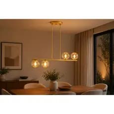 Luminaria Pendente Jabuticaba Moon Orbit Globo 12 cm Soquete g9 Mesa Jantar