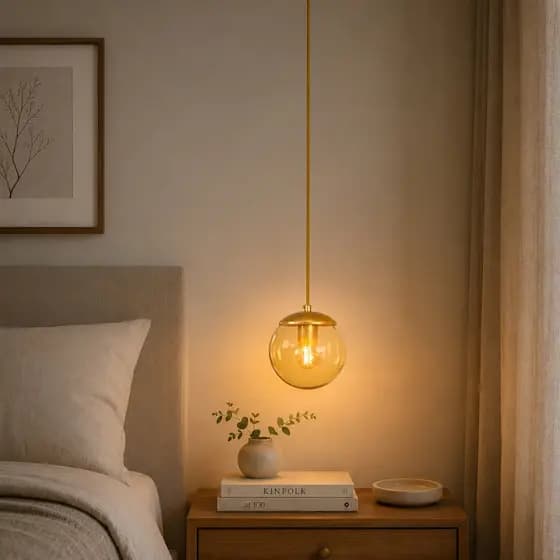 Luminaria Pendente Moon Jabuticaba Globo Vidro 15 cm Orbit