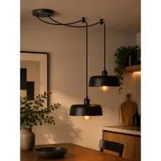 Luminária Pendente Chapéu Retro Industrial Centro de Mesa e27