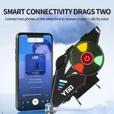 Fone Intercomunicador Fone De Capacete Moto Rgb Bluetooth Y70