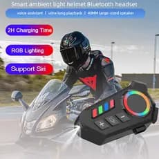 Fone de Ouvido de Capacete Moto Bluetrooth Controle De Voz MING