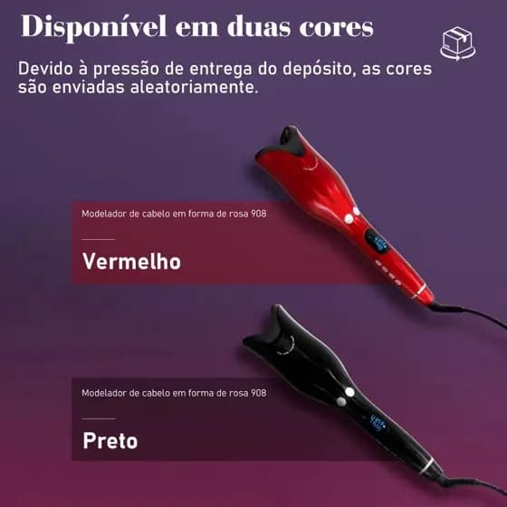 Modelador Automático De Luxo Modelador De Cachos Com Display LCD de Temperatura 110V-240V