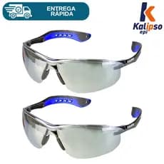 Kit 2 Oculos De Segurança Esportivo Jamaica Kalipso Antirrisco Ciclismo Moto Airsoft Engenheiro